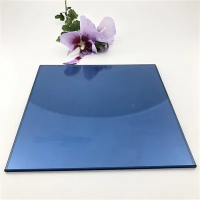 Ciemnoniebieskie szkło float